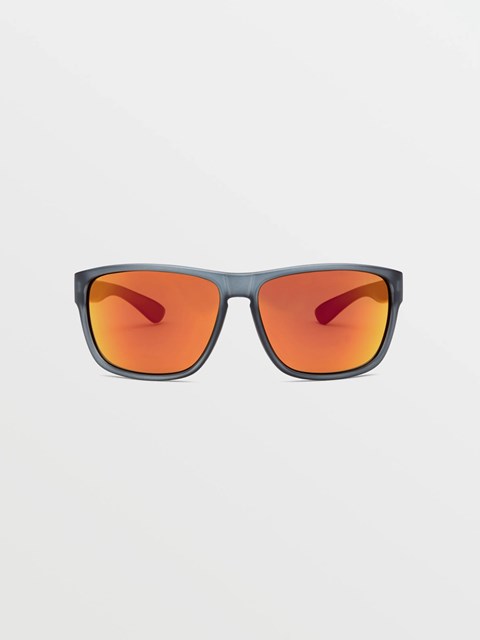 Volcom Baloney Sunglasses Matte Smoke / Heat Mirror | GUP827456