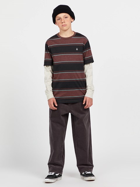 Volcom Bandstone Twofer Long Sleeve Shirt Mahogany | BJA596712