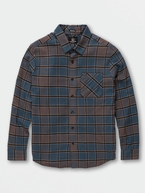 Volcom Caden Plaid Long Sleeve Flannel Blå | UTV129385