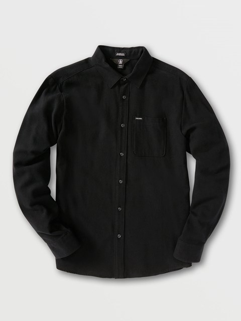 Volcom Caden Solid Long Sleeve Flannel Svarta | OLP790325