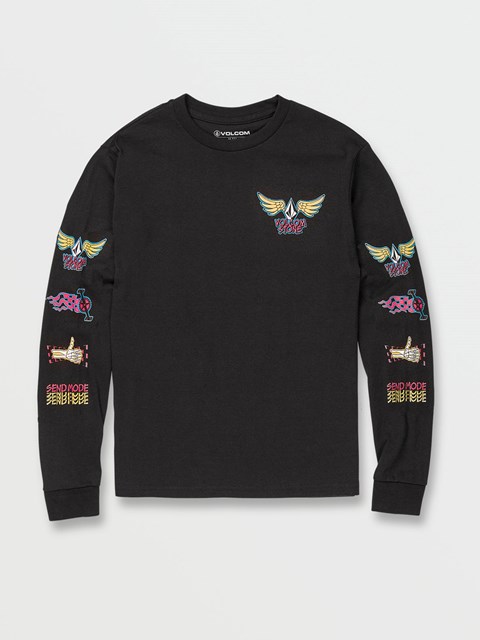 Volcom Caiden Long Sleeve Tee Svarta | LUY328710
