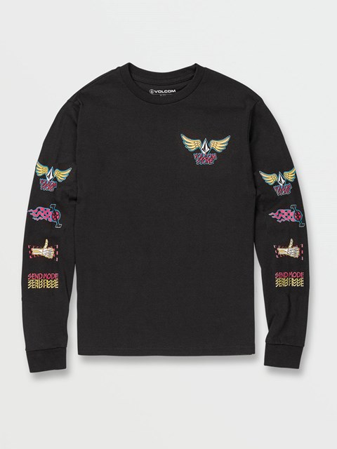 Volcom Caiden Long Sleeve Tee Svarta | VDP462308