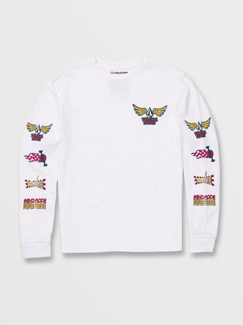 Volcom Caiden Long Sleeve Tee Vita | UNK091638