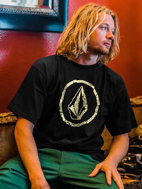 Volcom Circle Stones Korta Sleeve Tee Svarta | RGN935268