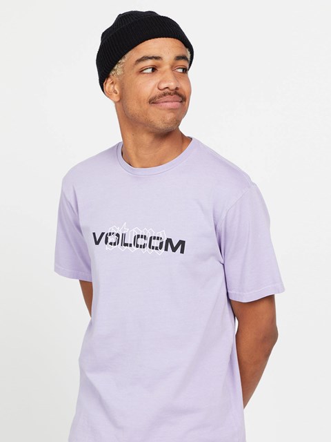 Volcom Cover Up Korta Sleeve Tee Violet Ice | AXD625378