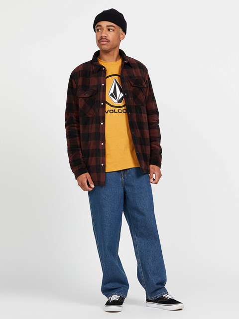 Volcom Crisp Stone Korta Sleeve Tee Guld | CTU251630