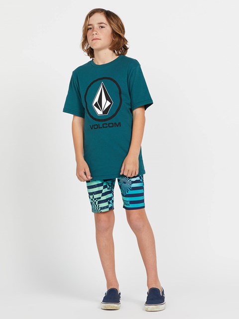 Volcom Crisp Stone Korta Sleeve Tee Mörk | HBP217405