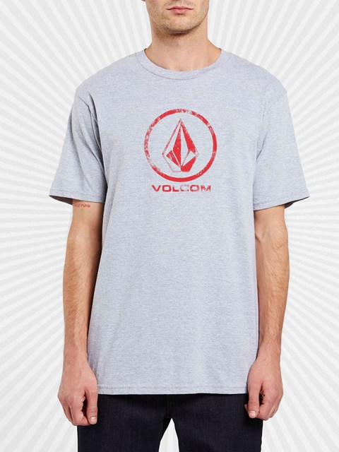 Volcom DIY'D Korta Sleeve Tee Röda Grå | GAT016942