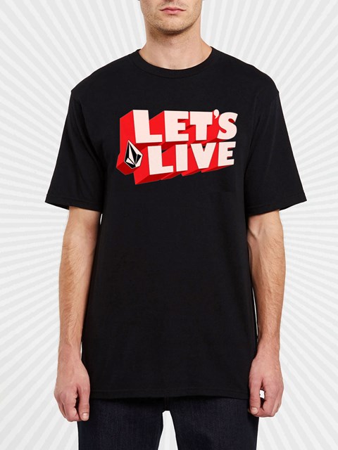 Volcom DIY'D Korta Sleeve Tee Svarta | MES709261