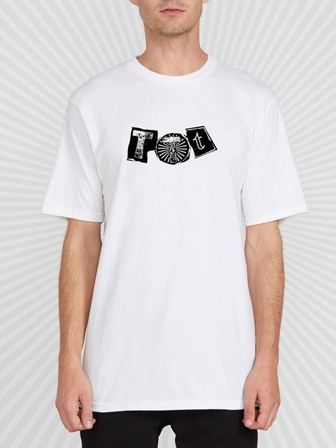 Volcom DIY'D Korta Sleeve Tee Svarta Vita | SOQ481056