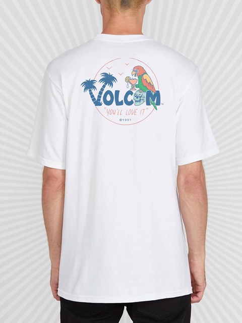 Volcom DIY'D Korta Sleeve Tee Vita | GKE246719