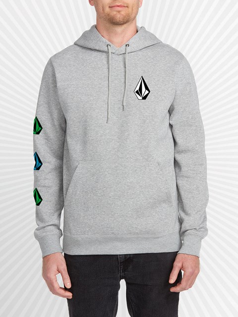 Volcom DIY'D Pullover Hoodie Gröna Grå | IUG790538