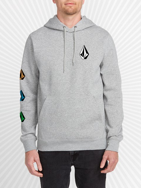 Volcom DIY'D Pullover Hoodie Guld Grå | MLC605379