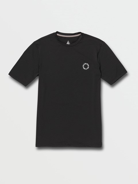 Volcom Faulter Korta Sleeve UPF 50 Rashguard Svarta | BHC837092