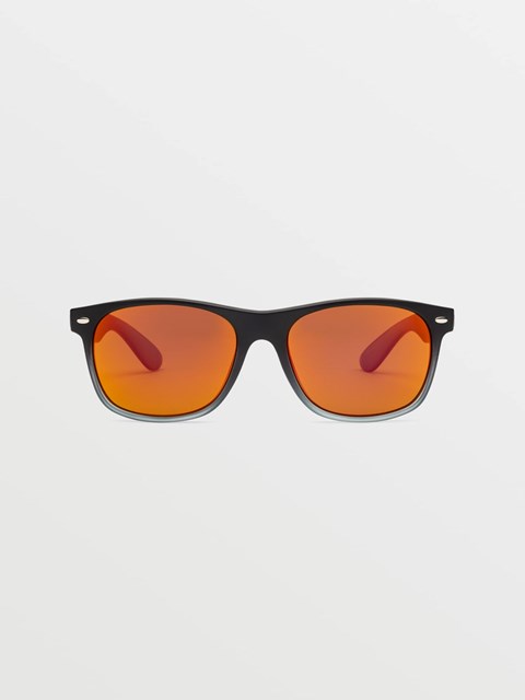 Volcom Fourty6 Sunglasses Svarta Röda | UIE935618