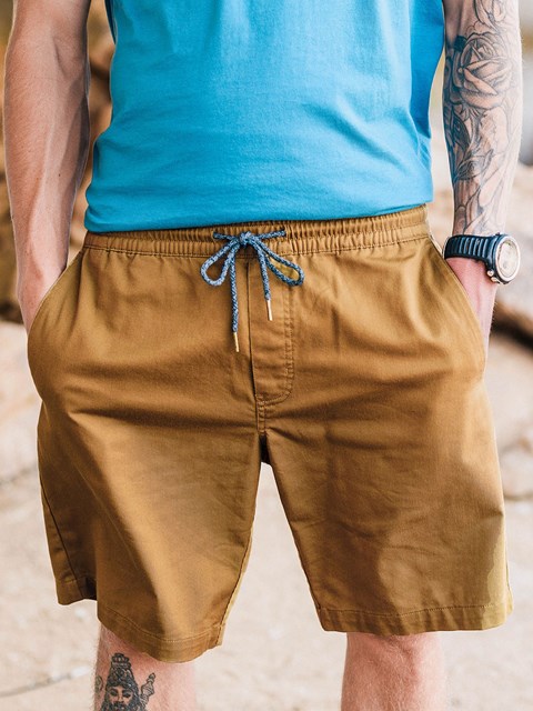Volcom Frickin Elastic Midja Shorts Mörkkhaki | FLW026851