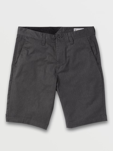 Volcom Frickin Modern Stretch Shorts Charcoal Heather | HCT329751