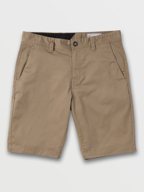 Volcom Frickin Modern Stretch Shorts Khaki | CUW340152