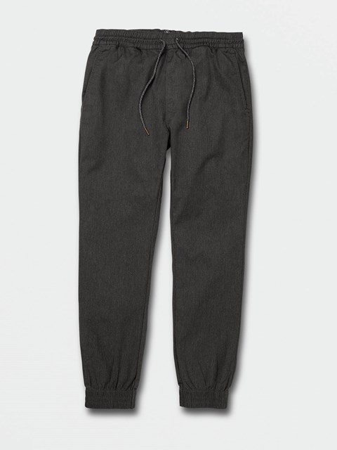 Volcom Frickin Slim Jogger Pants Charcoal Heather | DWF016725