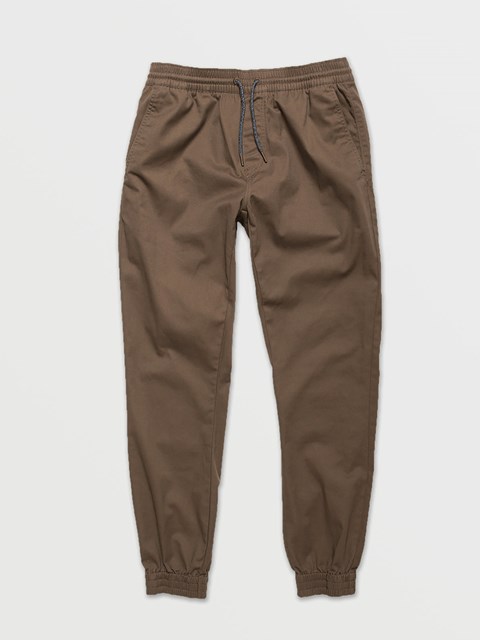 Volcom Frickin Slim Jogger Pants Mushroom | XBJ354987