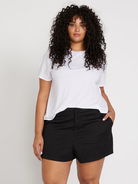 Volcom Frochickie Chino Shorts Plus Size Svarta | IFZ190754