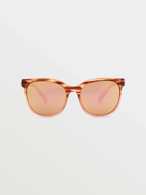 Volcom Garden Sunglasses Gloss Punk Tort / Bronze Champagne Chrome | TCO128490