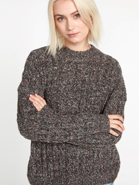 Volcom Girl Chat Tröja Svarta | XZW257301