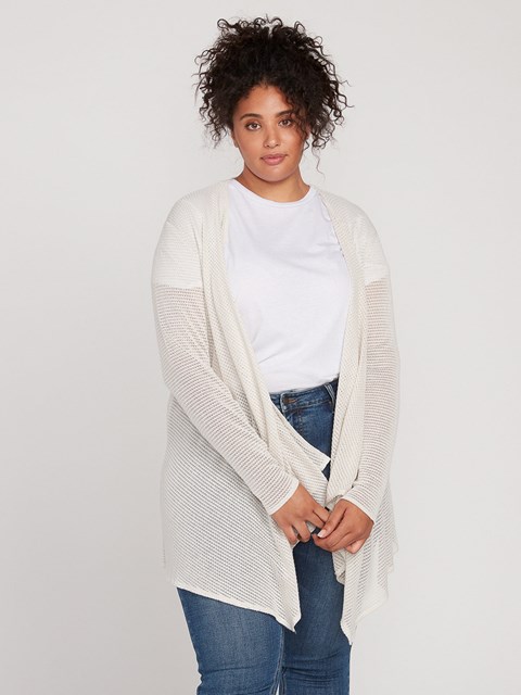 Volcom Go Go Wrap Plus Size Cardigan Oatmeal | ADS148063