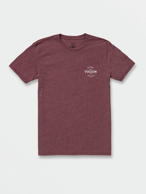 Volcom Handstamped Korta Sleeve Tee Port Heather | IGP473891