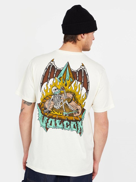 Volcom Hessian Korta Sleeve Tee Vita | XVG059283