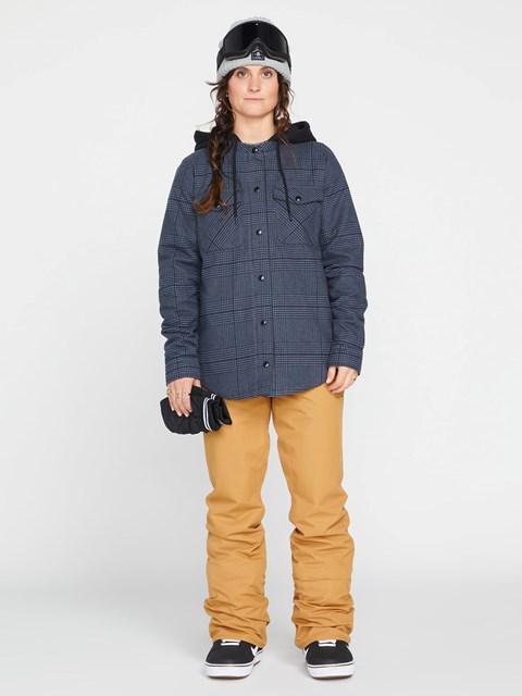 Volcom Hooded Flannel Jacket Svarta | SYC908673