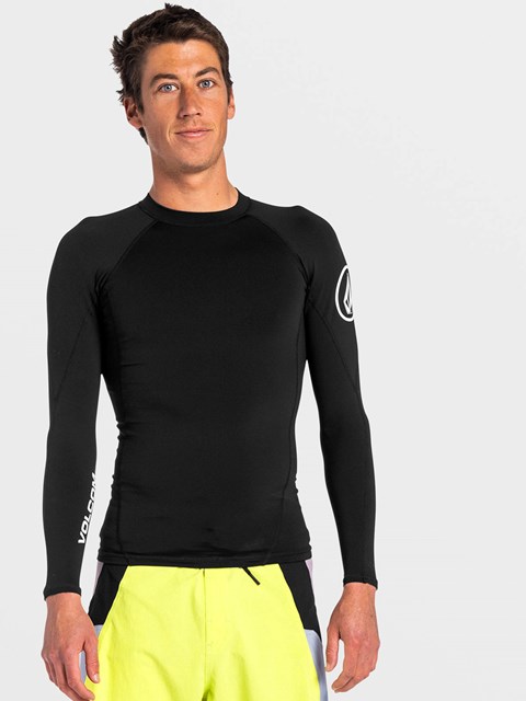 Volcom Hotainer Long Sleeve UPF 50 Rashguard Svarta | ZSX940618
