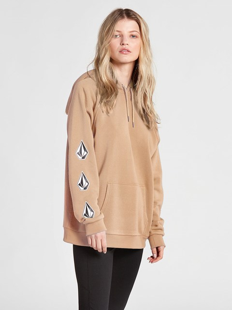 Volcom Iconic Stone Hoodie Hazelnut | JFM513049