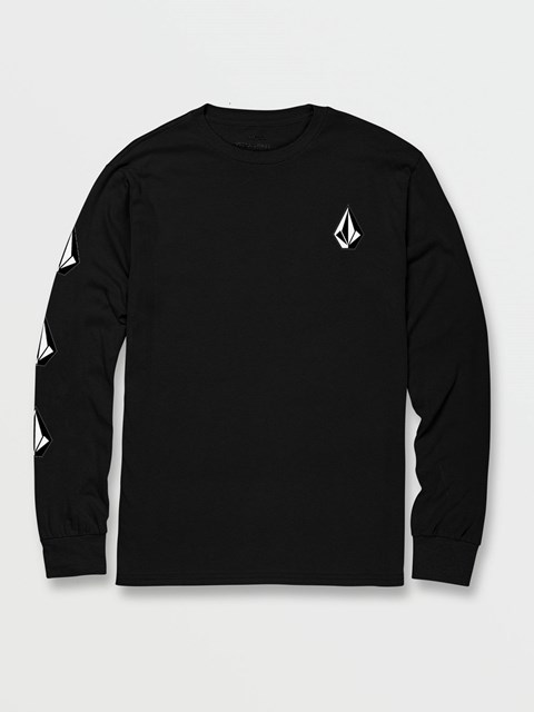 Volcom Iconic Stone Long Sleeve Tee Svarta | WYJ418396