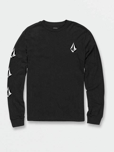 Volcom Iconic Stone Long Sleeve Tee Svarta | YEC450796