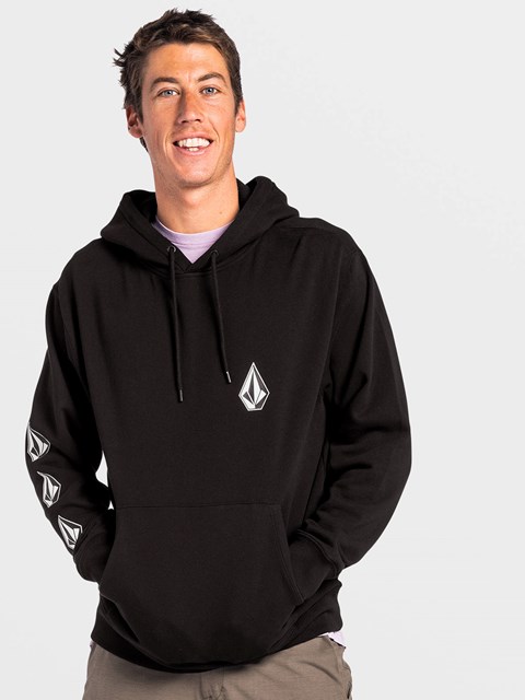 Volcom Iconic Stone Pullover Hoodie Svarta | LPQ328576