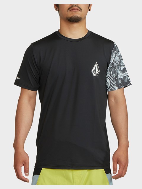 Volcom Japan Collage Korta Sleeve Rashguard Svarta | SMK216043