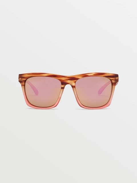 Volcom Jewel Sunglasses Matte Punk Tort / Bronze Champagne Chrome | EZU734891
