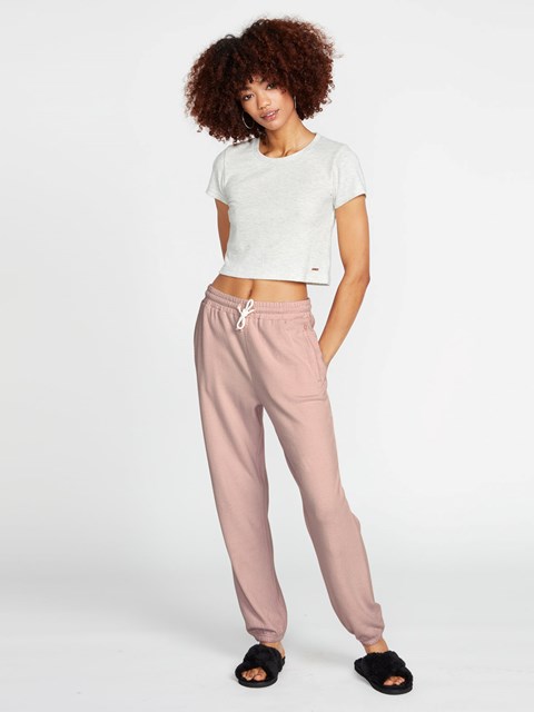 Volcom Lived In Lounge Fleece Pants Raisin | KWR485731