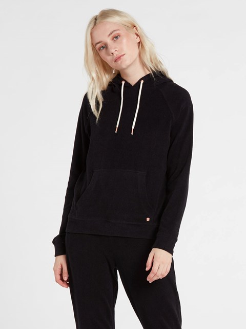 Volcom Lived In Lounge Hoodie Svarta | NLH417095