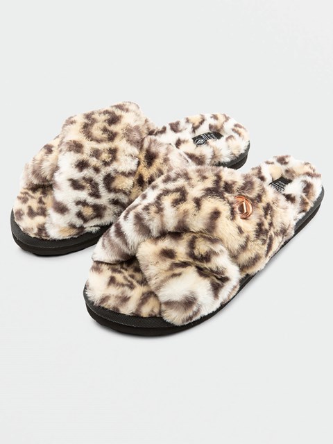 Volcom Lived in Lounge Slip Sandal Cheetah | USK591328