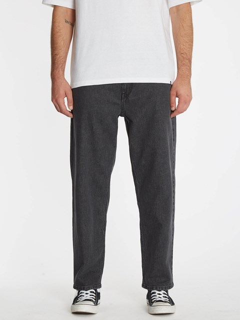 Volcom Modown Tapered Fit Jeans Svarta | IEZ871943
