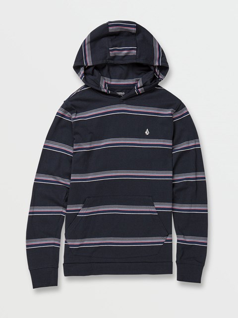 Volcom Outstoned Hooded Long Sleeve Shirt Marinblå | NQD062958