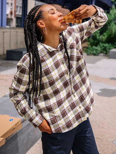 Volcom Plaid To Meet U Long Sleeve Flannel Mörkcamo | PMB026471