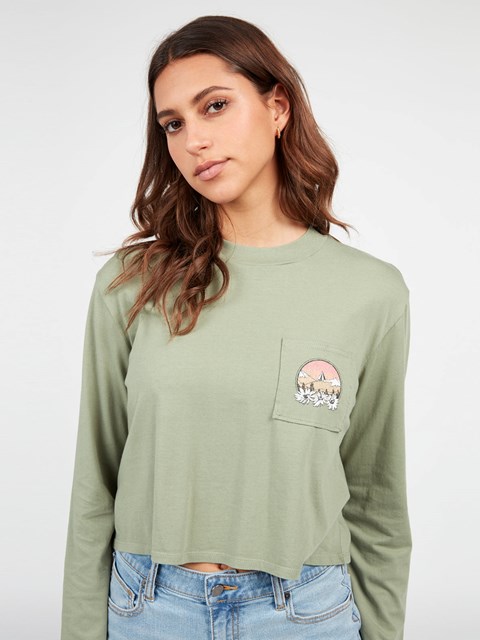 Volcom Pocket Dial Long Sleeve Shirt Ljus | IVQ346957