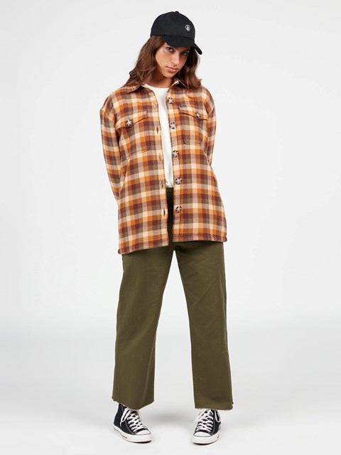 Volcom Polar Boobear Long Sleeve Top Bronze | HFZ510823