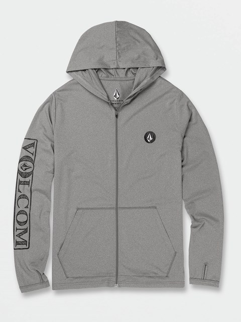 Volcom Rally Hooded Long Sleeve UPF 50 Rashguard Grå | RTV386421