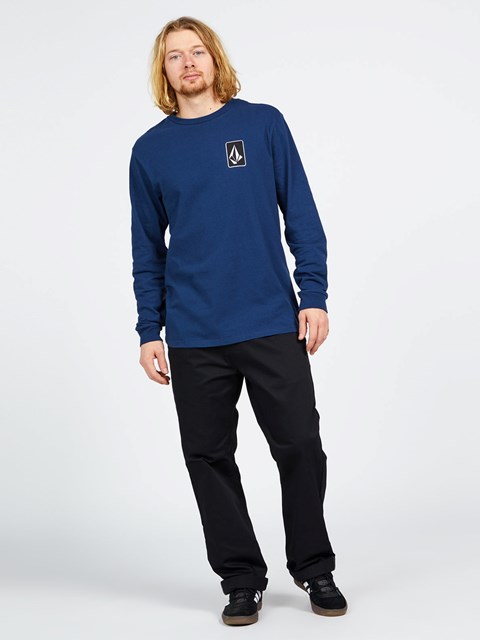 Volcom Relics Long Sleeve Tee Indigo | LMB407326