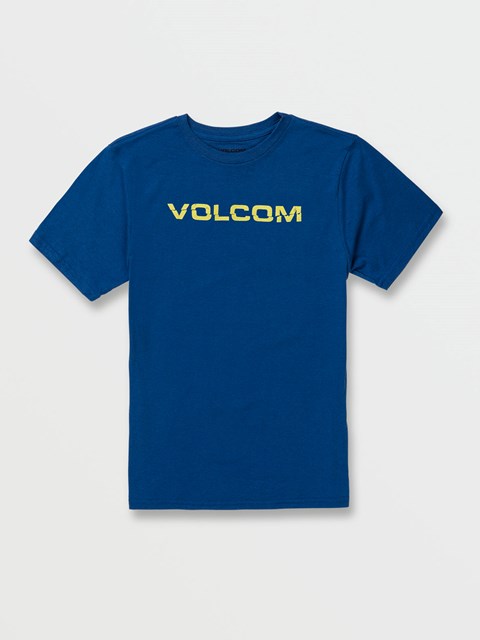 Volcom Rippeuro Korta Sleeve Tee Kungsblått | PRV273159