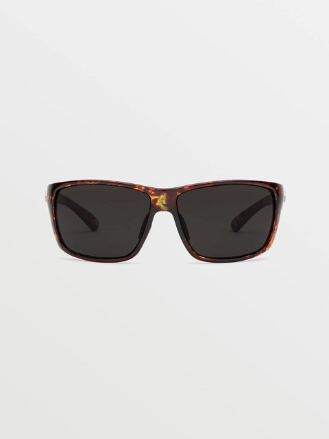 Volcom Roll Sunglasses Gloss Sea Grass Tort / Gray | VAI806329
